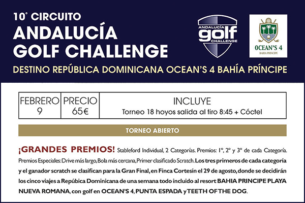 Detalles torneo clasificatorio Andalucía Golf Challenge Atalaya Old Course