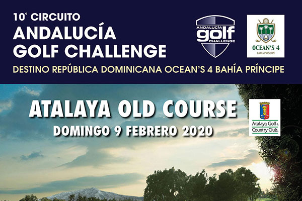 Cartel torneo clasificatorio Andalucía Golf Challenge Atalaya Old Course